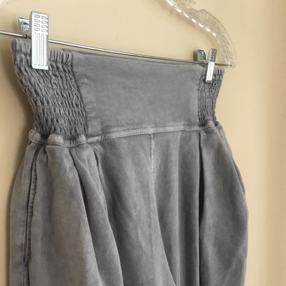 Free People One Billie Smocked Harem Billie Pants - Picture 5 of 11